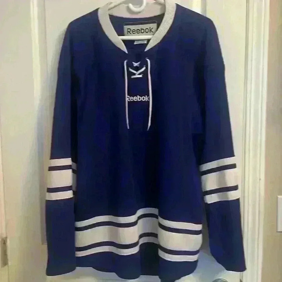 Blue Reebok  Hockey Jersey - Picture 1 of 9